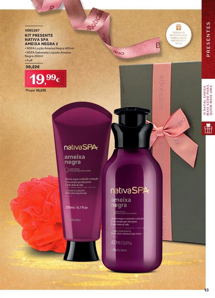 Antevisão Folheto BOTICÁRIO Natal promoções de