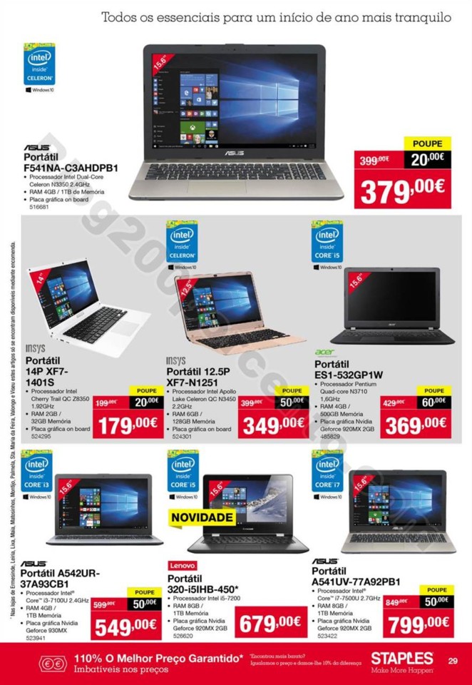 Antevisão Folheto STAPLES Promoções de 2 a 16 j