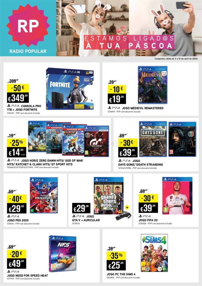 Antevisão Folheto RADIO POPULAR Promoções de 3 