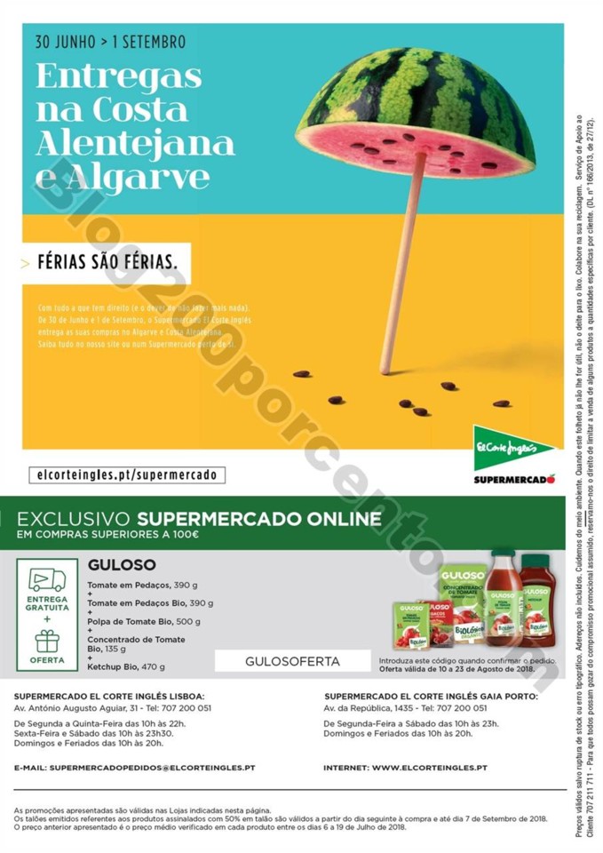 Antevisão Folheto EL CORTE INGLÉS promoções de