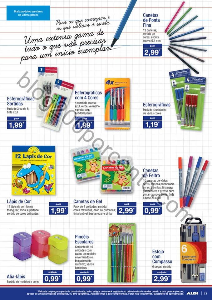 Antevisão Folheto ALDI Regresso às aulas p10013.