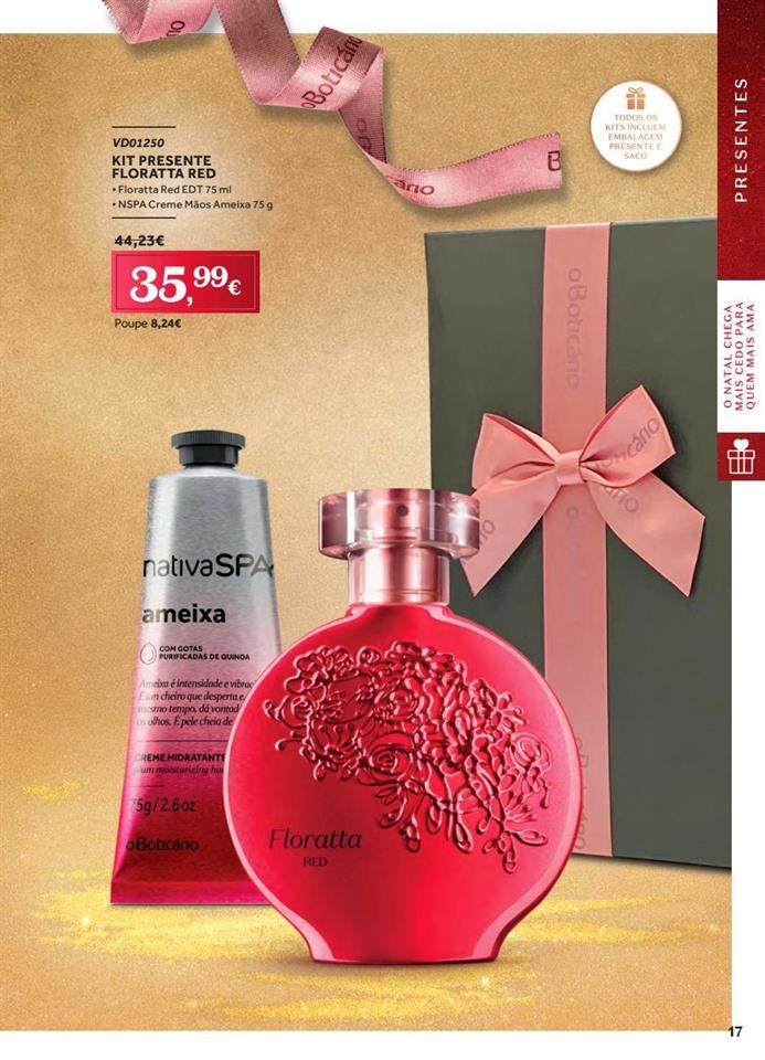 Antevisão Folheto BOTICÁRIO Natal promoções de