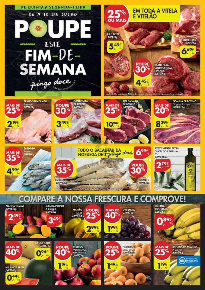 Antevisão Folheto PINGO DOCE Fim de semana promo