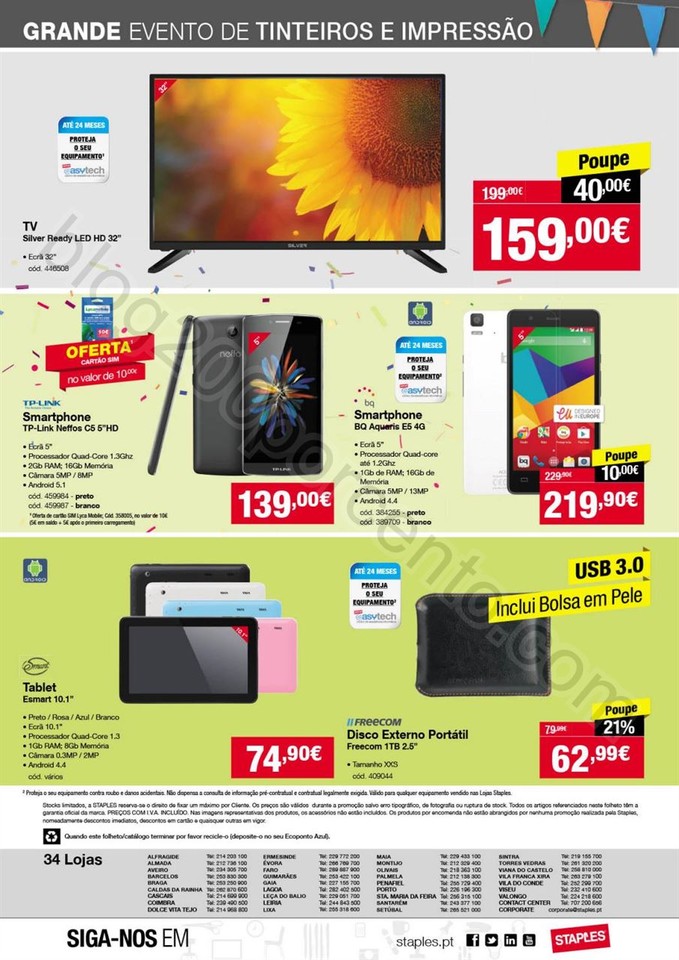 Antevisão Folheto STAPLES Promoções de 13 a 25 