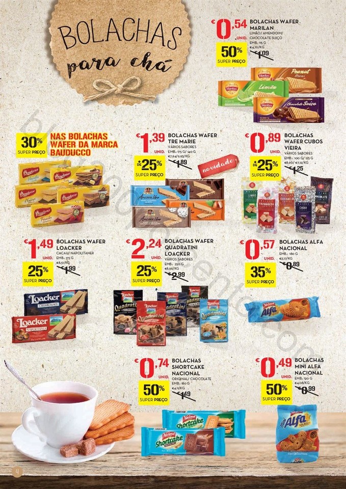Antevisão Folheto CONTINENTE Bolachas Promoções