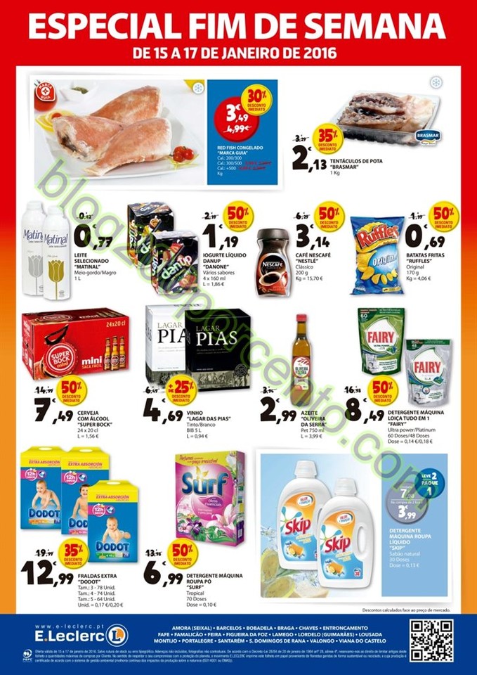 Antevisão Folheto E-LECLERC Fim de Semana de 15 a