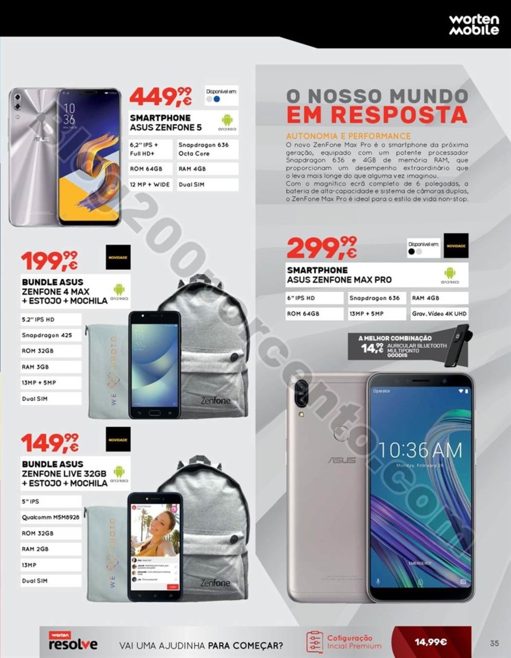 Antevisão Folheto WORTEN mobile promoções de 4 