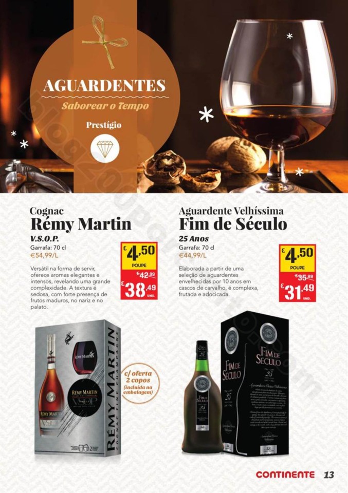 Antevisão Folheto CONTINENTE Bebidas Natal promo