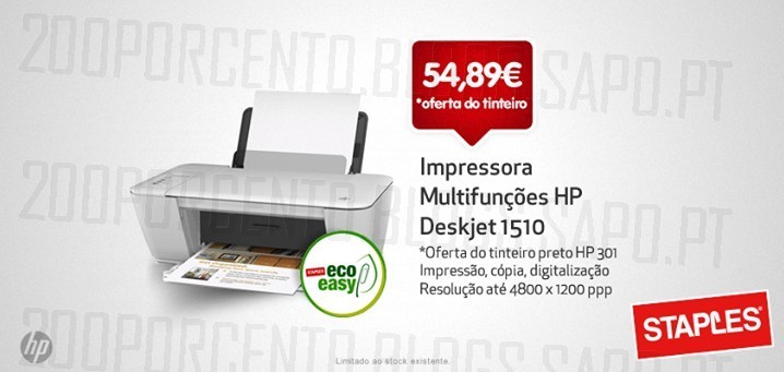 Oferta de tinteiro | STAPLES | Impressora HP