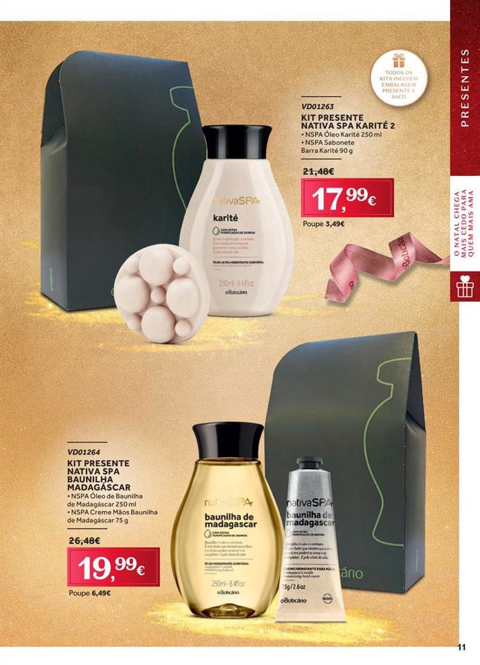 Antevisão Folheto BOTICÁRIO Natal promoções de