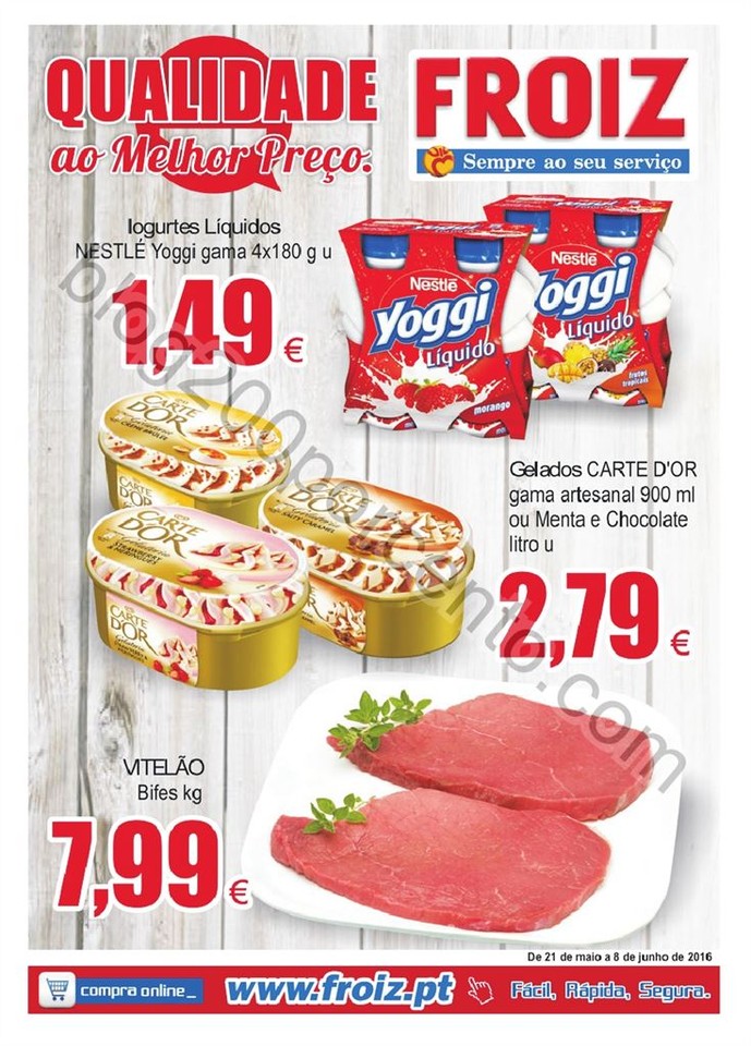 Antevisão Folheto FROIZ Promoções de 21 maio a 