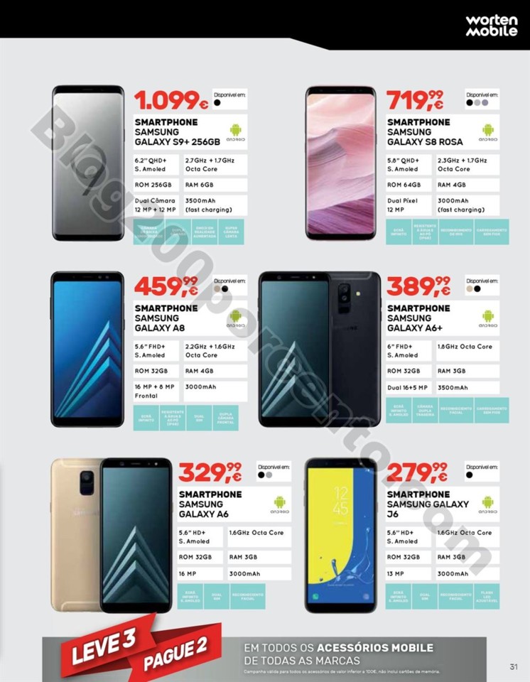 Antevisão Folheto WORTEN Mobile Promoções de 2 