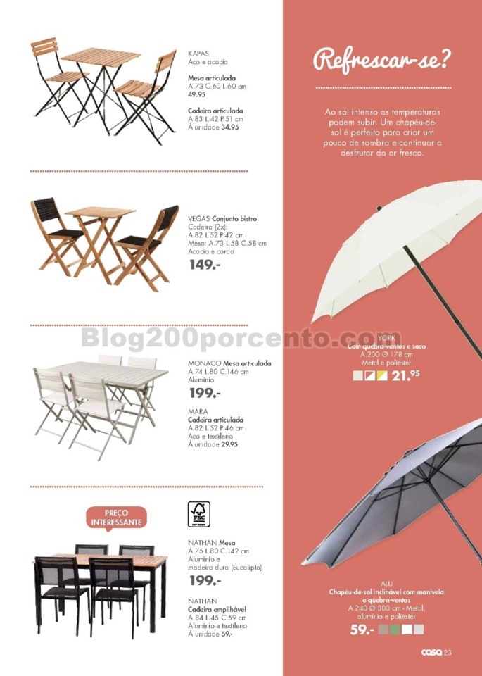 antevisão folheto CASA Jardim Promoções de 30 m