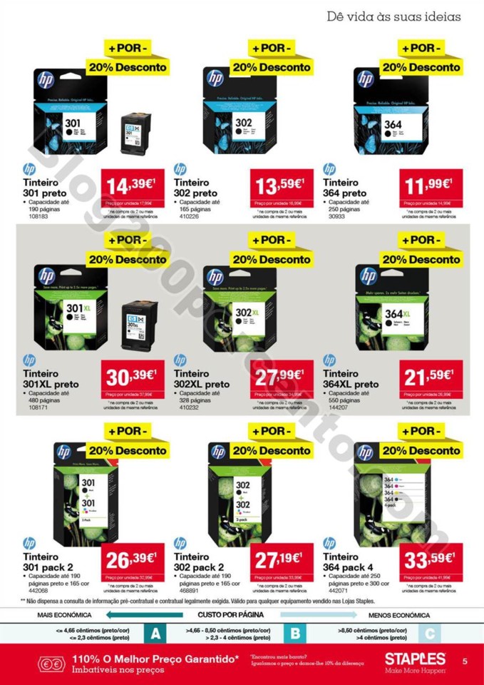 Antevisão folheto STAPLES Promoções de 28 març