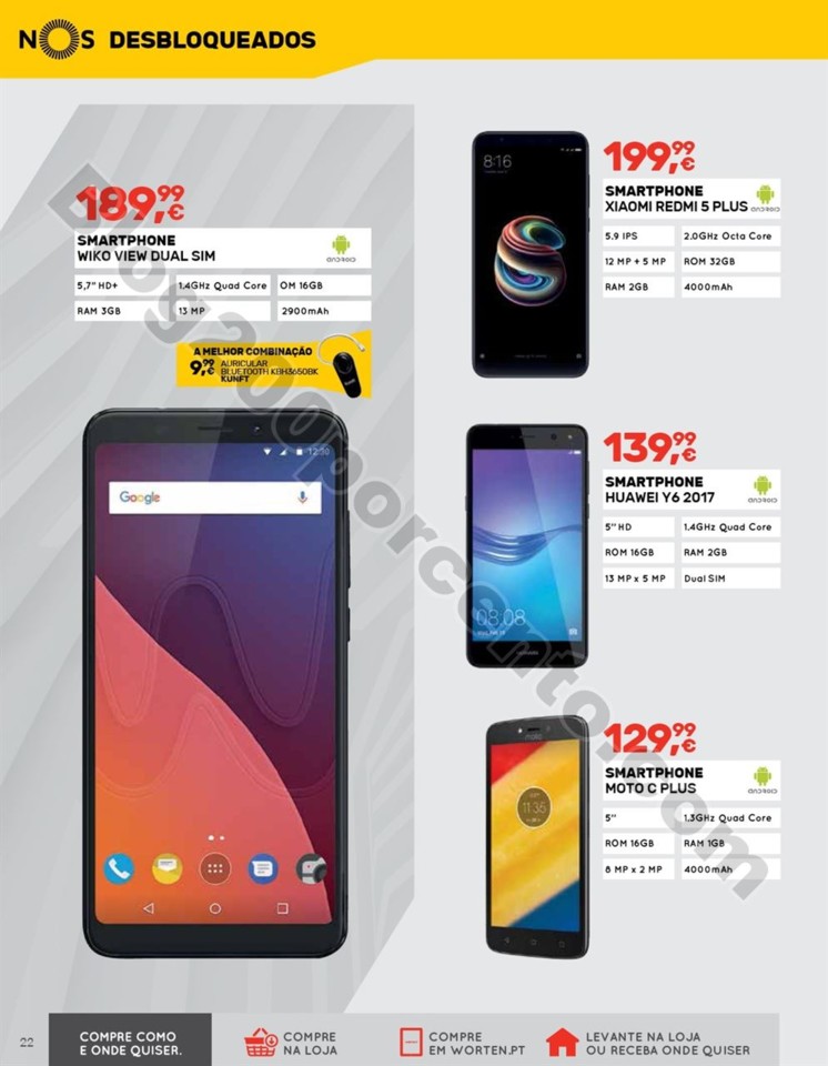 Antevisão Folheto WORTEN Mobile Promoções de 2 