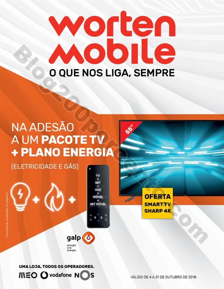 Antevisão Folheto WORTEN mobile promoções de 4 