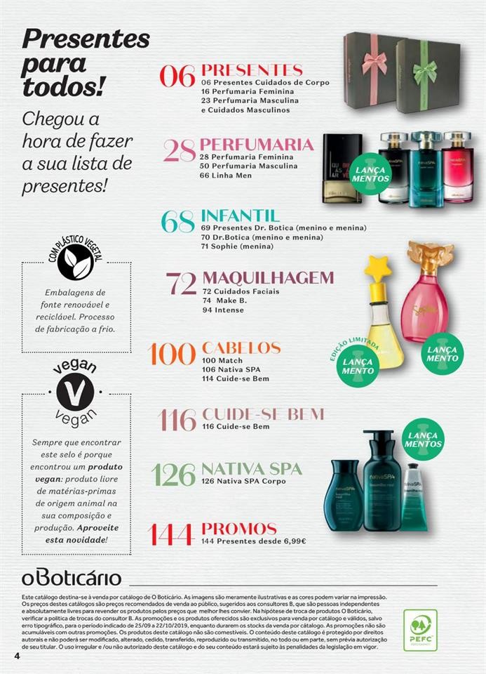 Antevisão Folheto BOTICÁRIO Natal promoções de