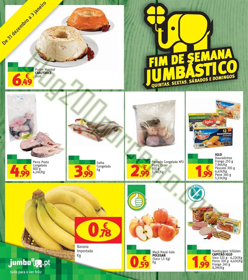 Antevisão Folheto JUMBO Fim de semana de 31 dezem