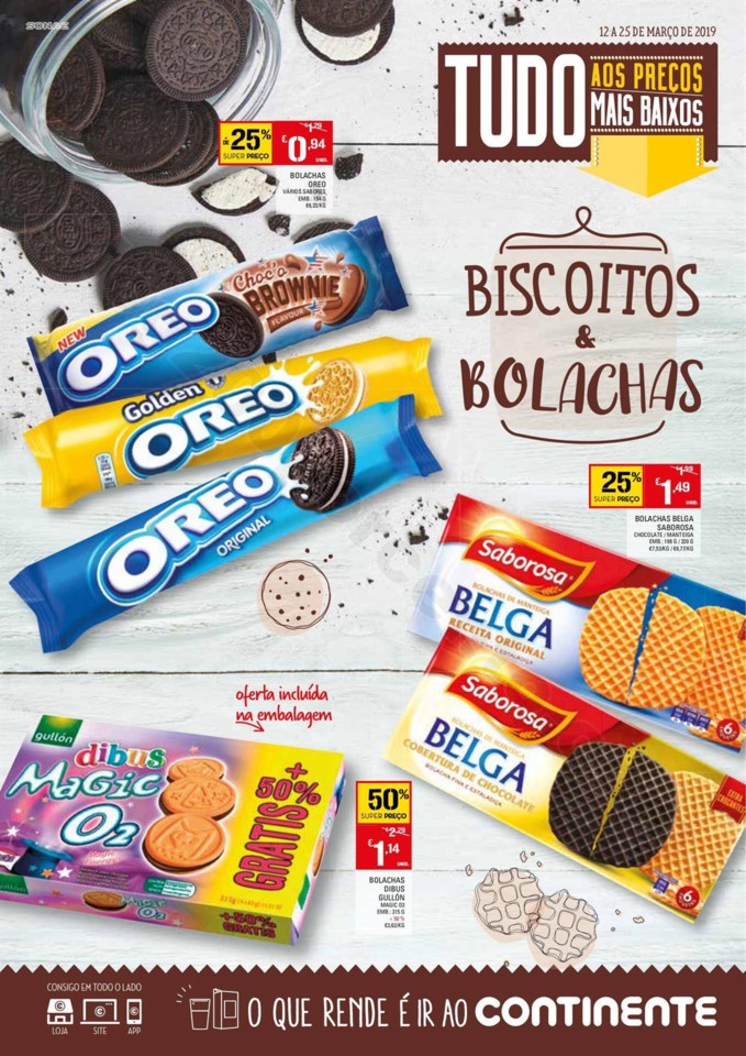 Antevisão Folheto CONTINENTE Biscoitos e Bolachas