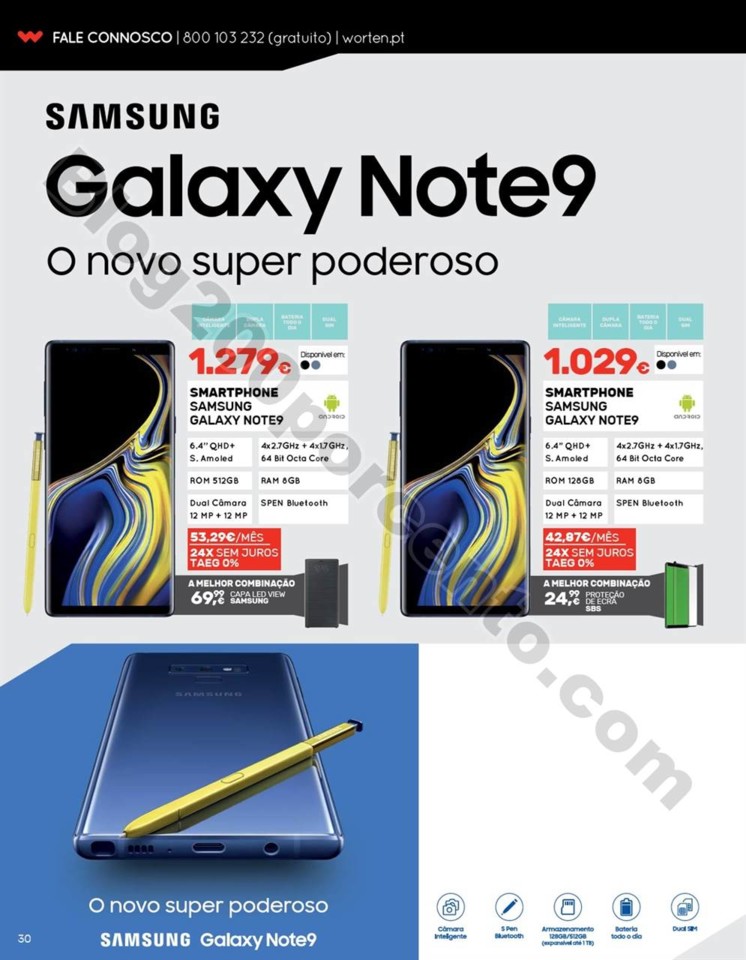 Antevisão Folheto WORTEN mobile promoções de 4 