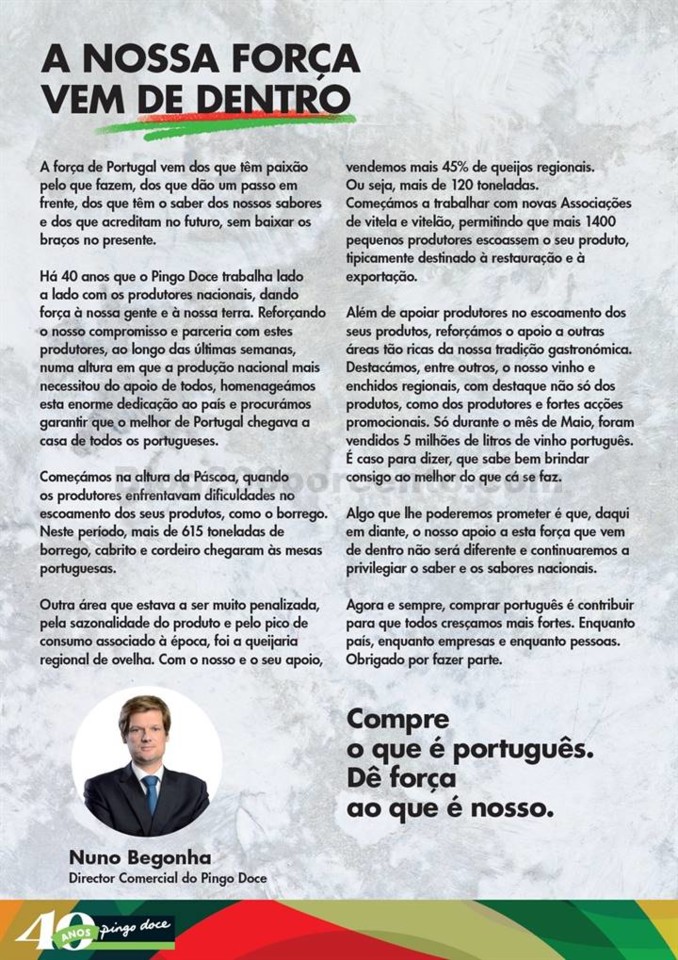 Antevisão Folheto PINGO DOCE Produção Nacional 