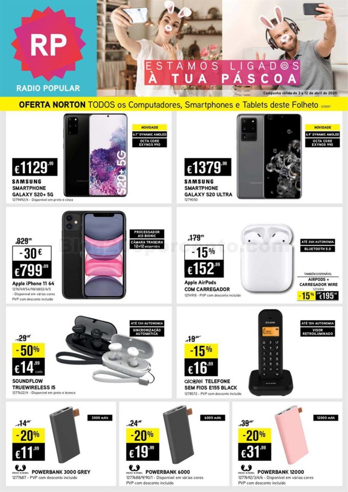 Antevisão Folheto RADIO POPULAR Promoções de 3 