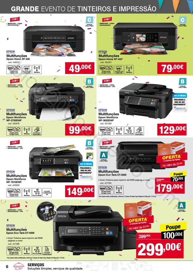 Antevisão Folheto STAPLES Promoções de 13 a 25 