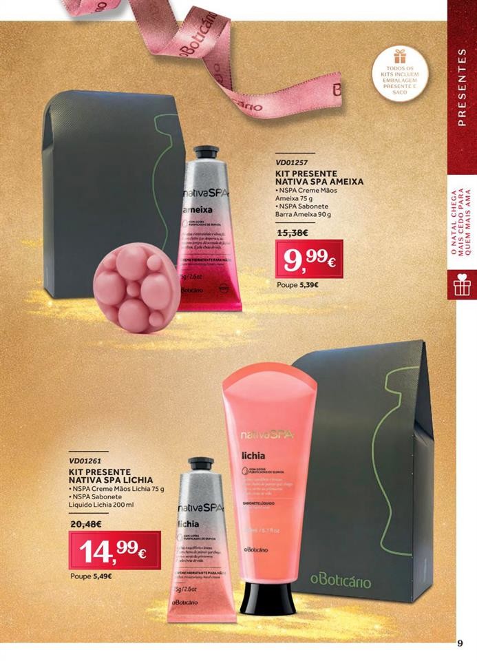 Antevisão Folheto BOTICÁRIO Natal promoções de