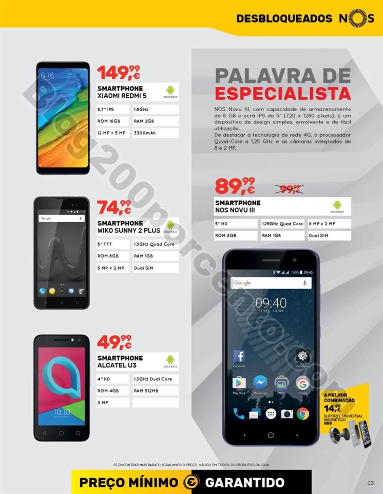 Antevisão Folheto WORTEN mobile promoções de 4 