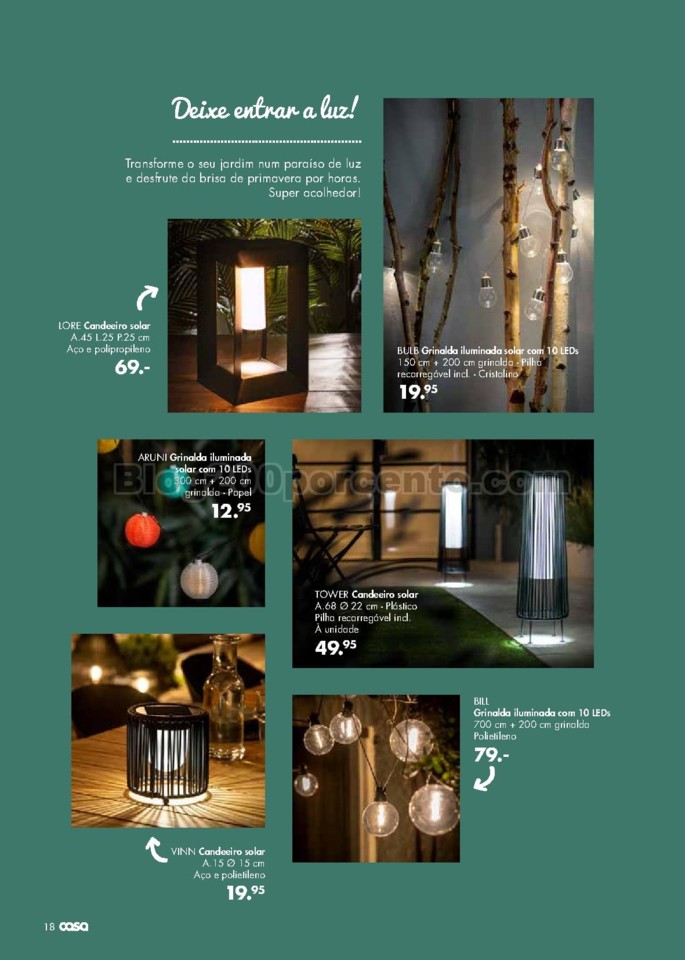 antevisão folheto CASA Jardim Promoções de 30 m