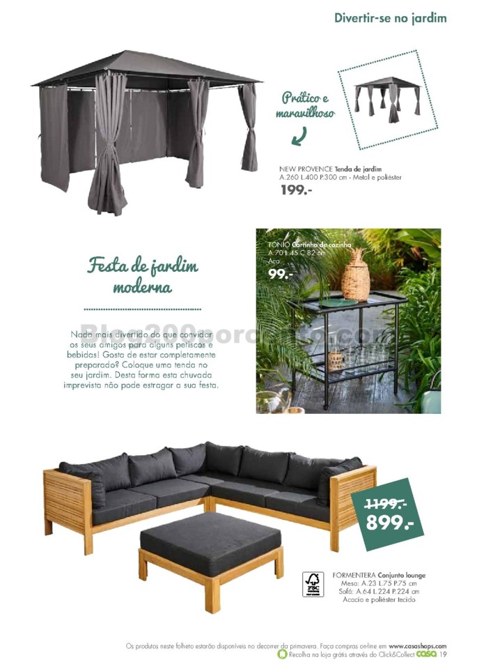 antevisão folheto CASA Jardim Promoções de 30 m