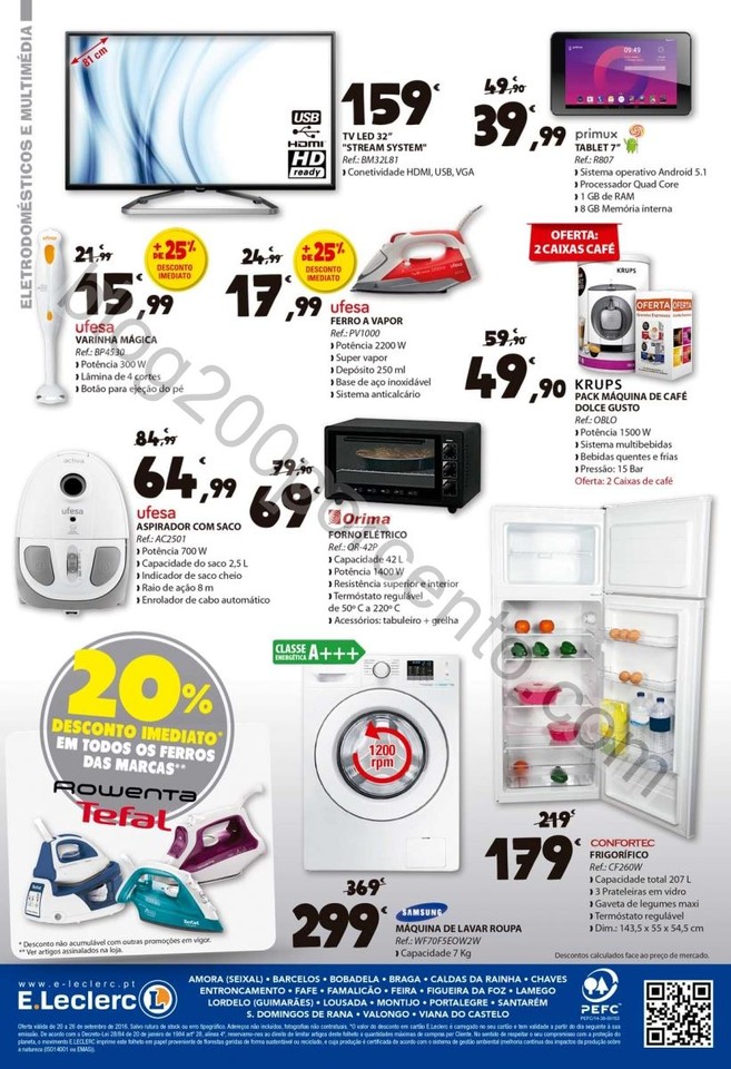 Antevisão Folheto E-LECLERC Promoções de 20 a 2