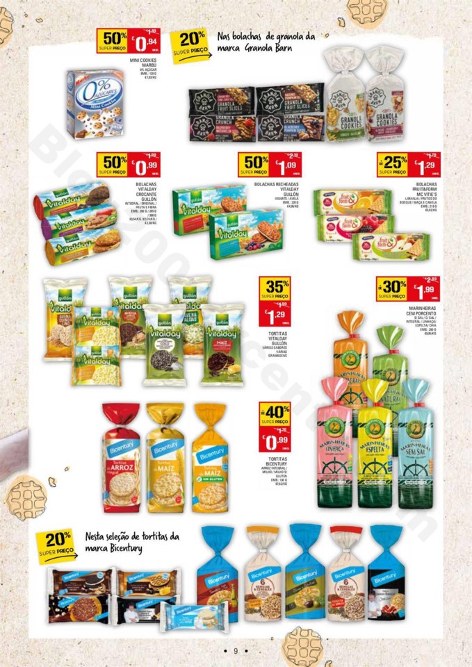 Antevisão Folheto CONTINENTE Biscoitos e Bolachas