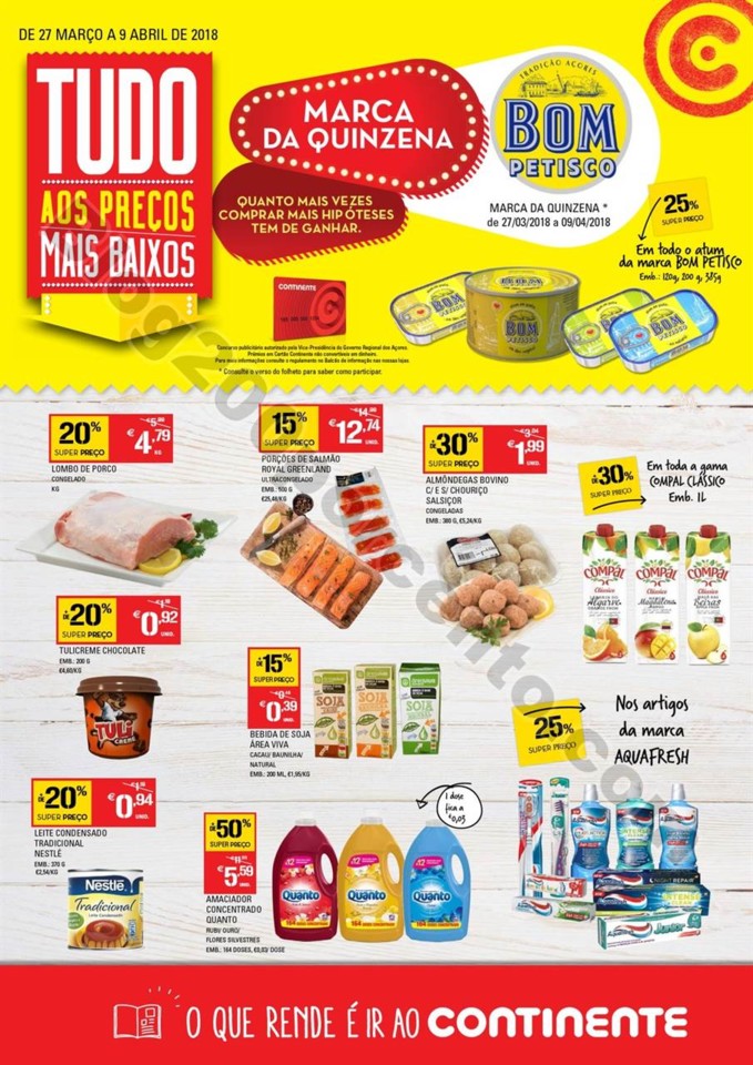 Antevisão folheto continente açores promoções 