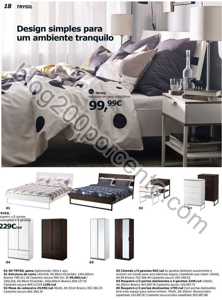 Novo Catálogo IKEA Quartos promoções até 31 ju