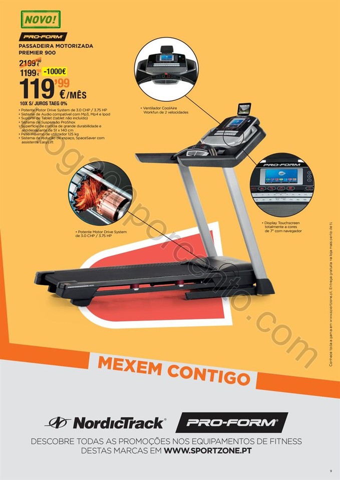 Antevisão Folheto SPORT ZONE Fitness de 30 março