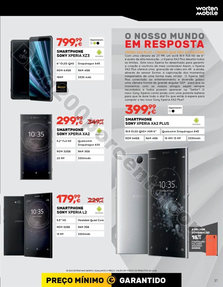 Antevisão Folheto WORTEN mobile promoções de 4 