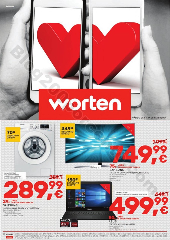 Antevisão Folheto WORTEN Promoções de 8 a 14 fe