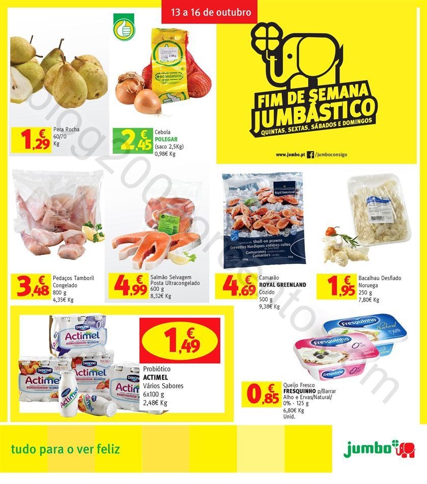 Antevisão Folheto JUMBO Fim de semana de 13 a 16 