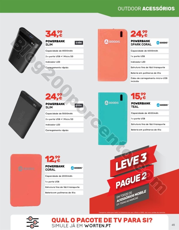 Antevisão Folheto WORTEN Mobile Promoções de 2 