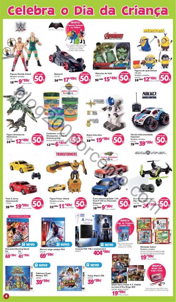 Novo Folheto TOYSRUS Promoções Extra de 26 maio 