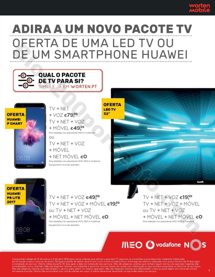 Antevisão Folheto WORTEN Mobile promoções de 15