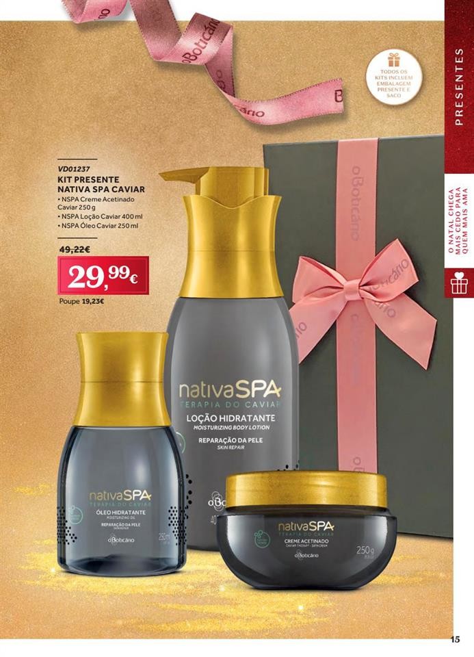 Antevisão Folheto BOTICÁRIO Natal promoções de