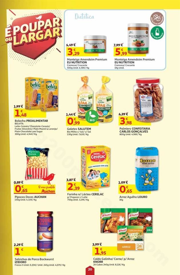 Antevisão Folheto AUCHAN Poupar ou Largar Promoç