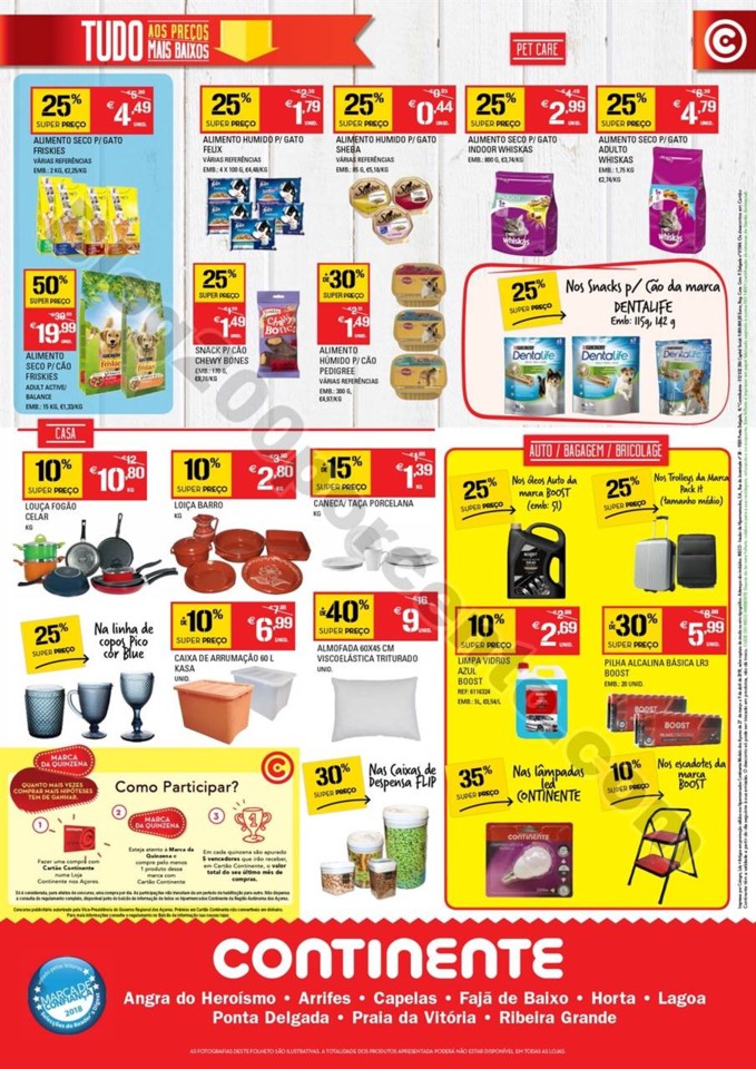 Antevisão folheto continente açores promoções 