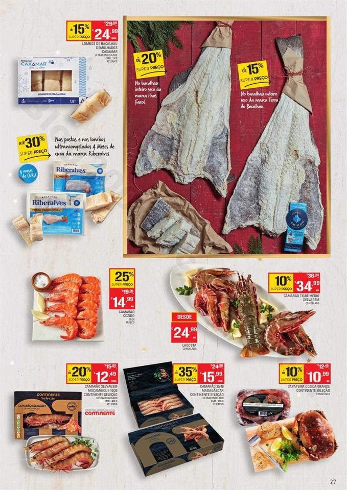 Continente Folheto Feliz Natal 19 novembro a 24 de