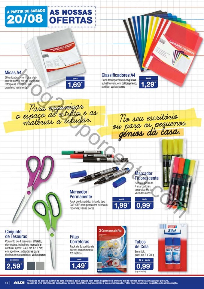Antevisão Folheto ALDI Regresso às aulas p10014.