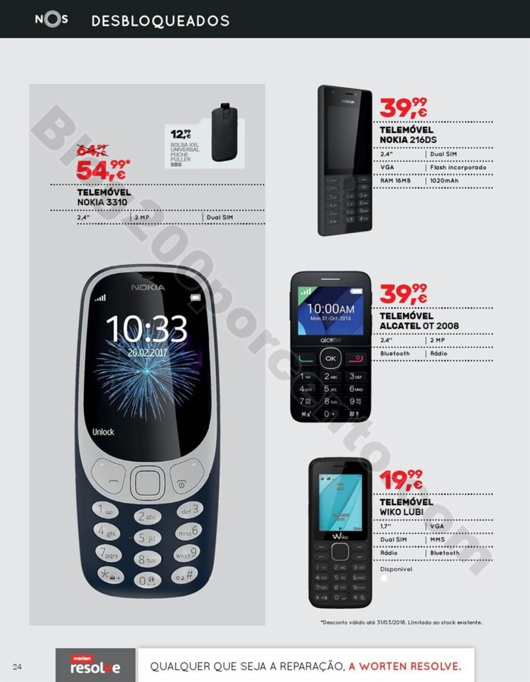 Antevisão Folheto WORTEN Mobile promoções de 15