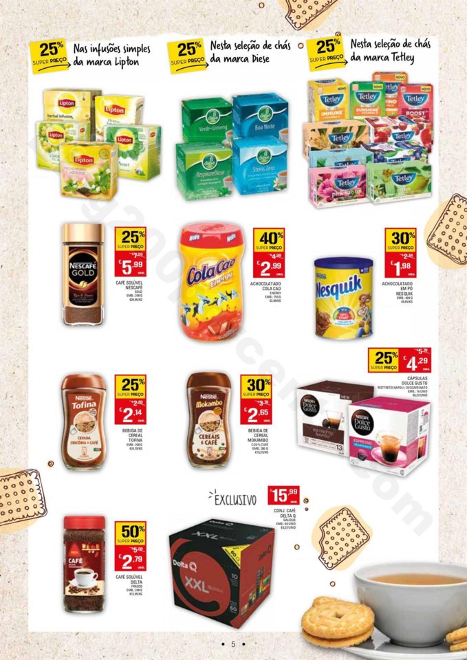 Antevisão Folheto CONTINENTE Biscoitos e Bolachas