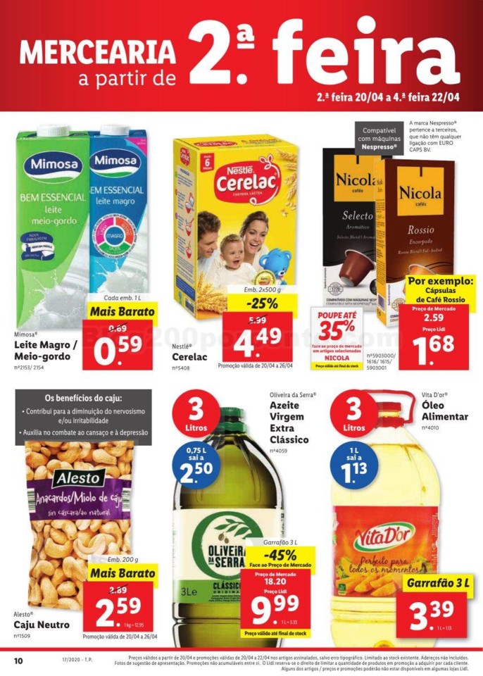 Antevisão Folheto LIDL Promoções de 20 a 26 abr